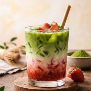 Avocado Strawberry Latte